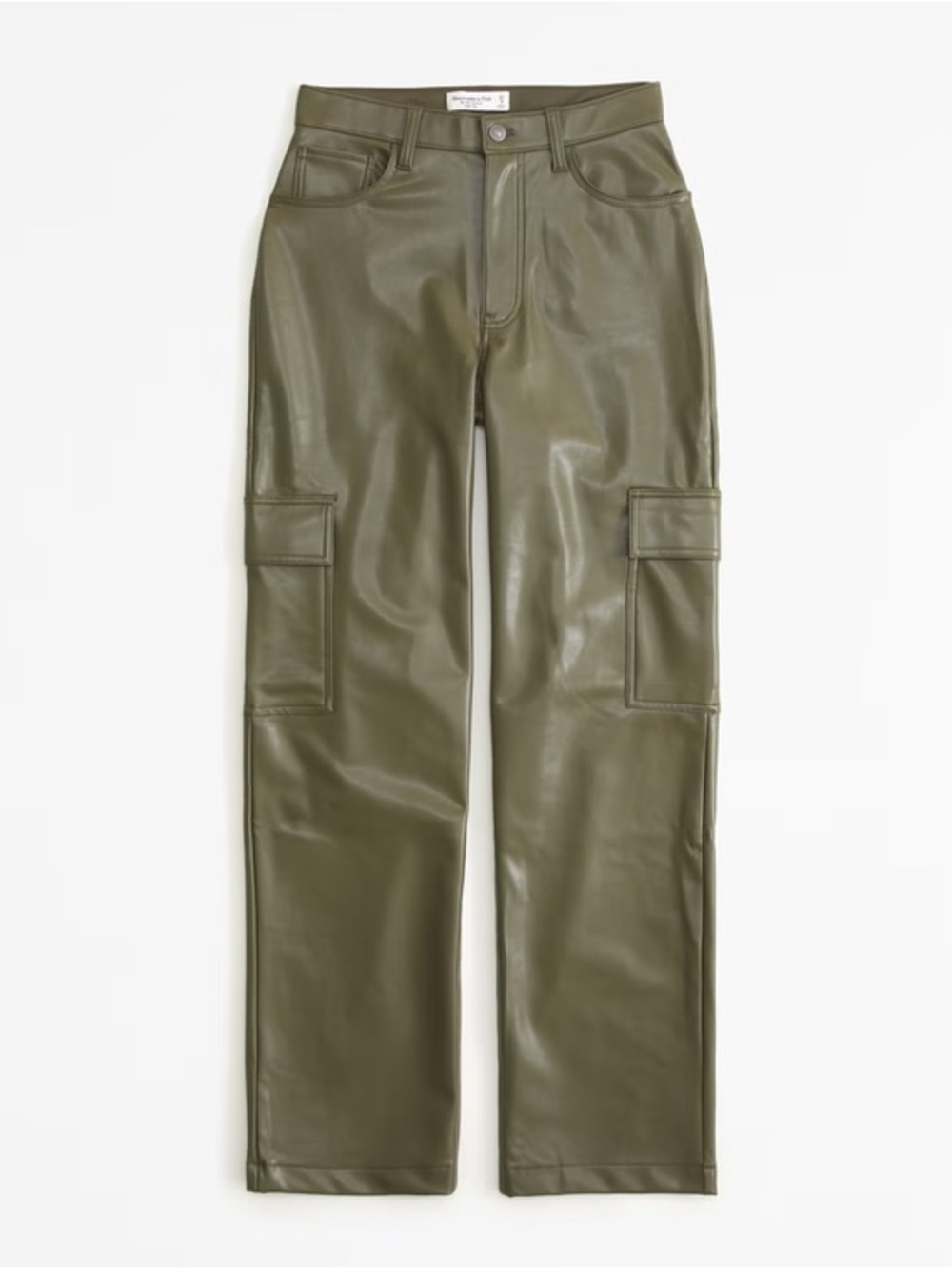 Abercrombie & Fitch high rise leather cargo pants